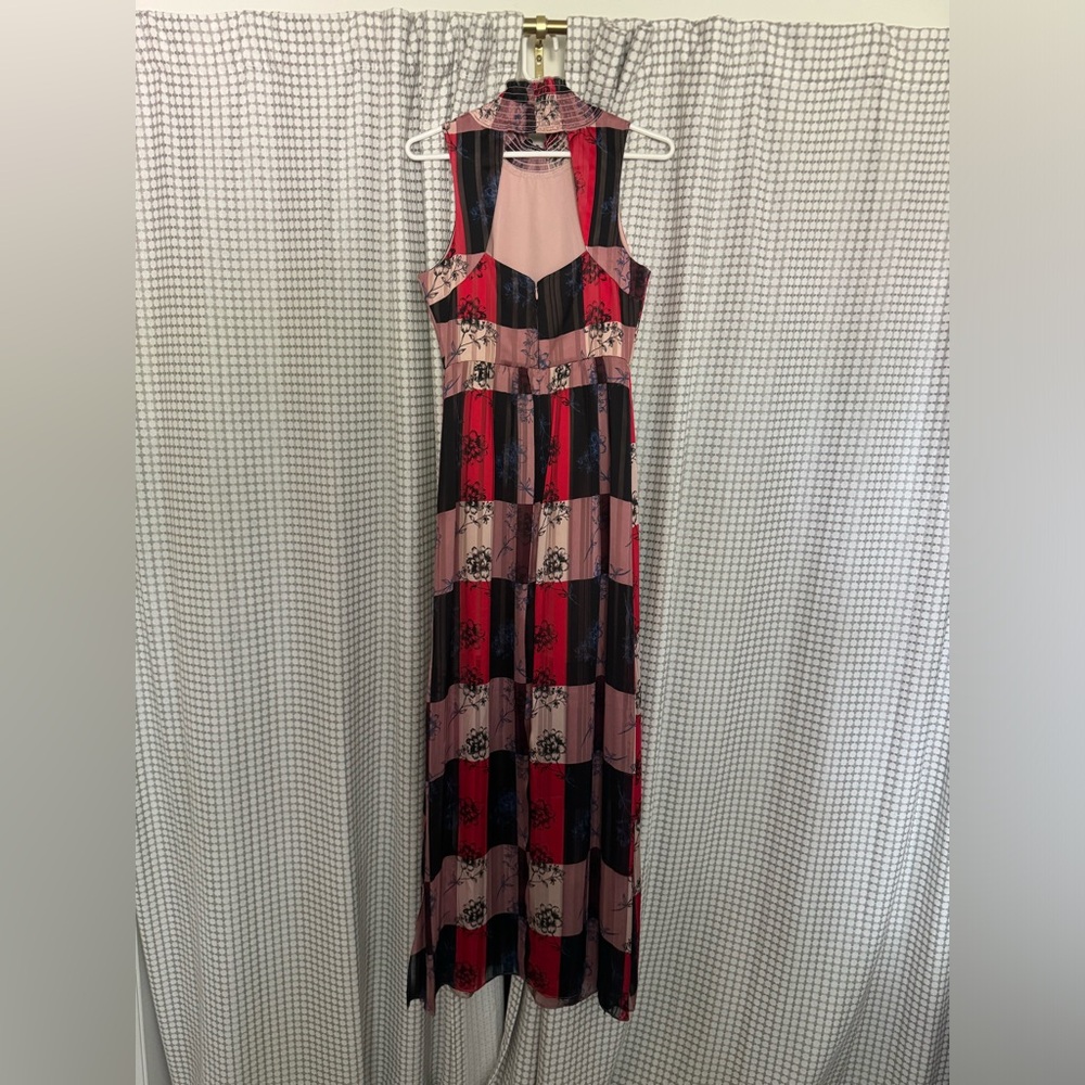 BCBGeneration Plaid Floral Maxi Dress - Picture 5 of 5